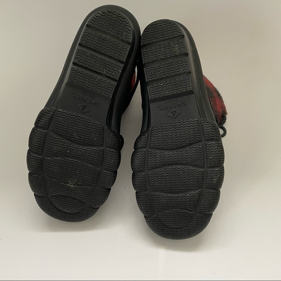 Sperry Top Sider Saltwater Duck Boots Back Zip Plaid Women's Size 5 M - Picture 6 of 9